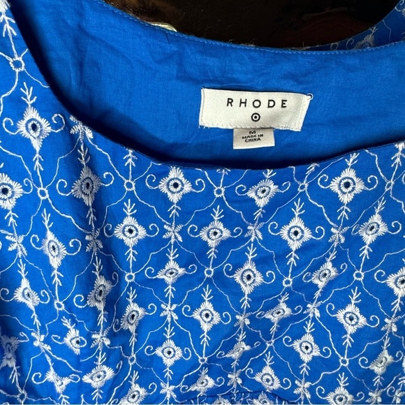 RHODE Puff sleeve baby doll dress size medium - Picture 5 of 6